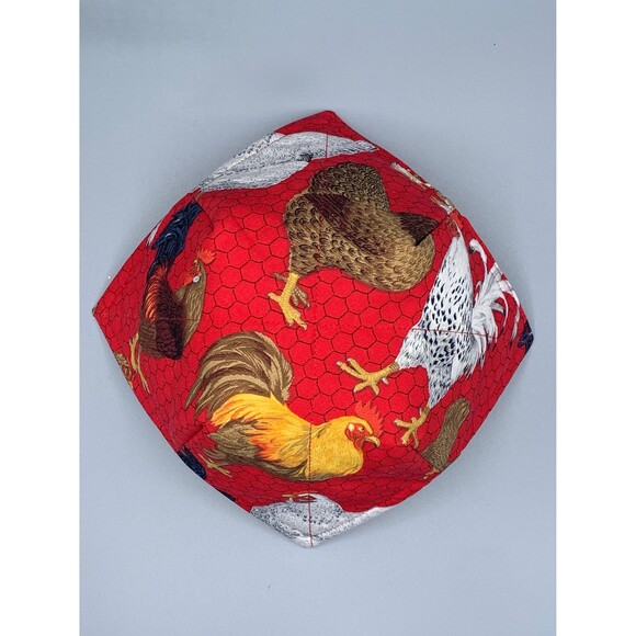 Set of 3 Chicken Microwave Soup Bowl Cozy Dinner Plate, And Pint Size Reversible - Picture 7 of 8